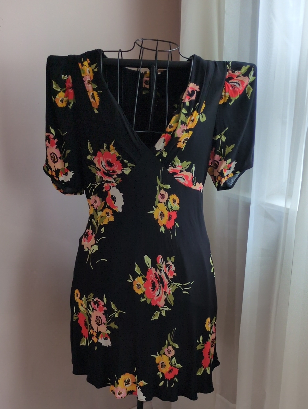 Free People Neon Garden Mini Dress